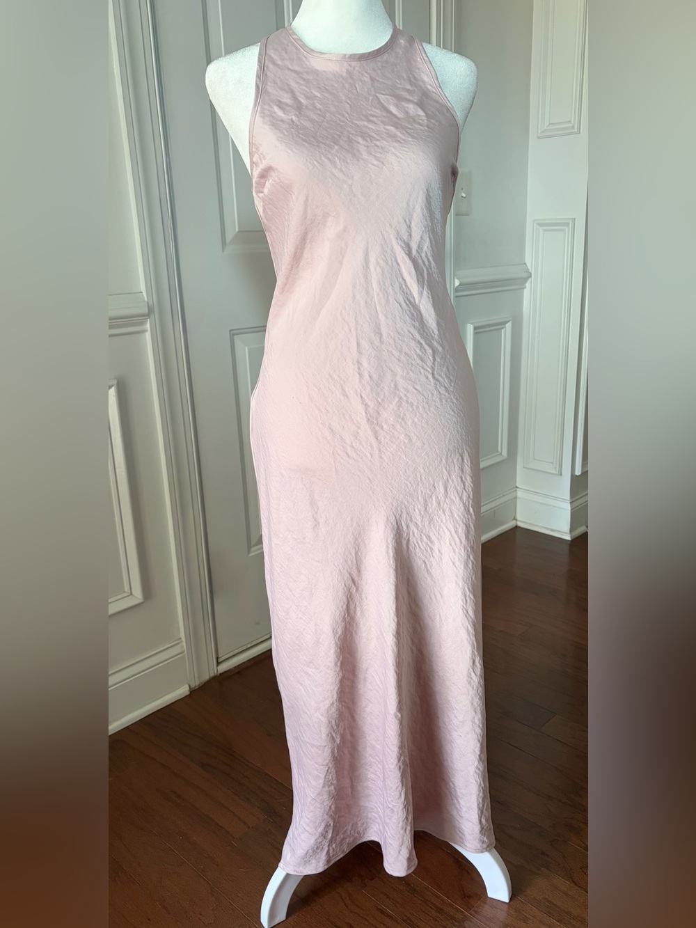 House of Harlow 1960 Blush Pink Silky Maxi Dress – Size Small